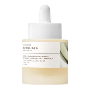 SKIN1004 Serum przeciwstarzeniowe do twarzy z witaminą A i mikroigłami Retinol 0.2 Boosting Shot Ampoule, 30 ml