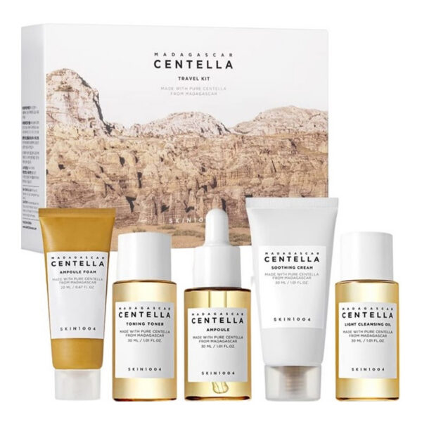 84 SKIN1004 Zestaw kosmetyków z wąkrotą azjatycką Madagascar Centella Travel Kit